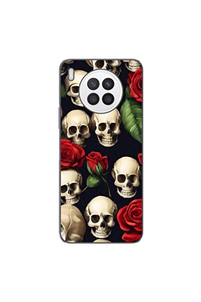 OEM Husa compatibila cu Huawei Nova 8i Silicon Gel Tpu Model Skulls and Roses
