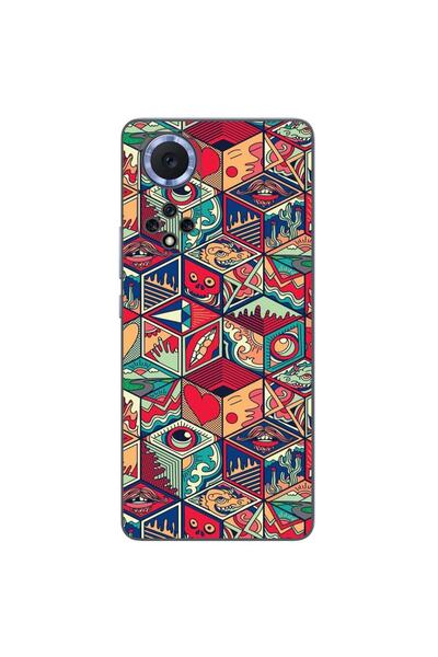 OEM Husa compatibila cu Huawei Nova 9 Silicon Gel Tpu Model Pop Art Geometric
