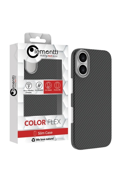 lemontti Husa Slim Aramid/Kevlar Magsafe 1500D iPhone 17 Negru