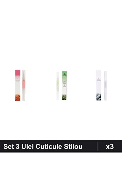 NAİLS Set 3 Ulei Cuticule Stilou - Cherry, Aloe Vera, Osmanthus - Ingrijire U...