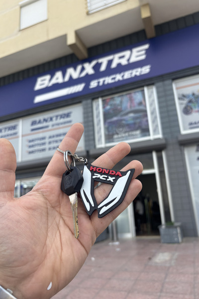 Banxtre Honda PCX Far Detaylı Anahtarlık Özel Tasarım Anahtarlık Sert Plastik