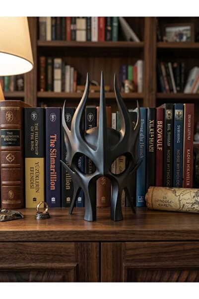 California ST Fantastik Savaşçı Miğferi Dekoratif Büst Maske - 24 cm Kitaplık...