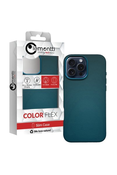 lemontti MagSafe Кожен калъф за iPhone 16 Pro, зелен