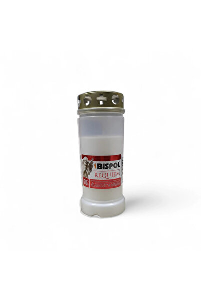 LCA Candela Bispol Requiem V4 cu capac alb, timp de ardere 70 h
