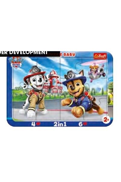 Trefl Puzzle cu piese pentru bebeluși - Patrula Cățelușilor Veselă