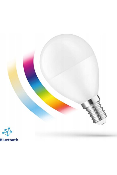 Spectrum ≈ªar√≥wka SMART LED sferă E14 4.9W RGBW+CCT+DIM BTM Easy Smart
