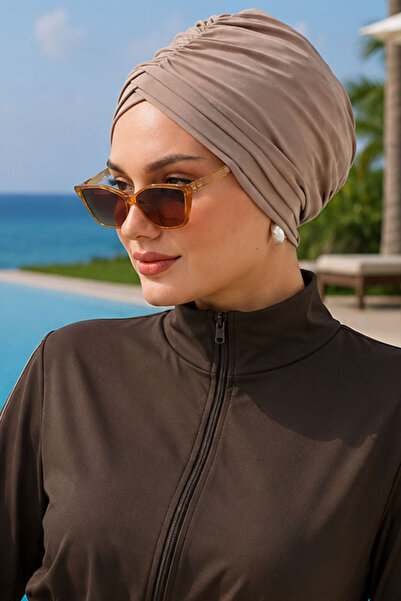 Ritagarcia Cross 3-Stripes Daily and Sea Cap, Practical Ready-To-Wear Turban,...