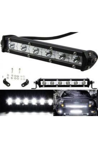 ASTRA LED 18w Düz Üniversal Uzun Sis Lambası Led Bar 6 Led