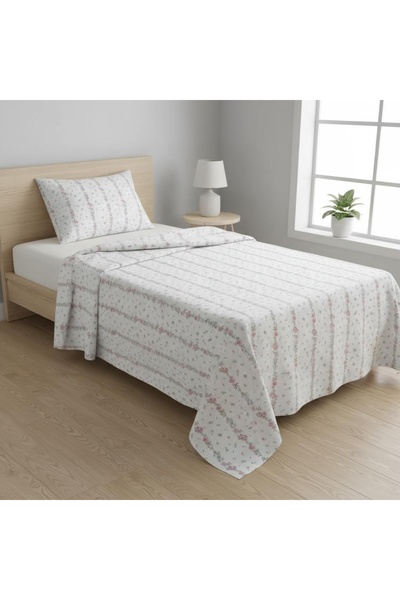 Çiçekli tek kişilik nevresim takımı, %100 pamuk, A kalite kumaş, 160 x 240
