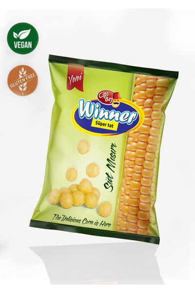 WINNER Vegan & Glutensiz İçerik | Bitkisel Süt Mısır Cipsi