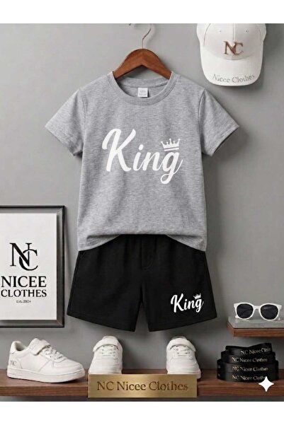 NC Nicee Clothes ΚΑΛΟΚΑΙΡΙΝΟ ΠΑΙΔΙΚΟ ΜΠΛΟΥΖΑΚΙ ΚΑΙ ΣΟΡΤΣ UNISEX (ΛΕΥΚΗ ΕΚΤΥΠΩ...