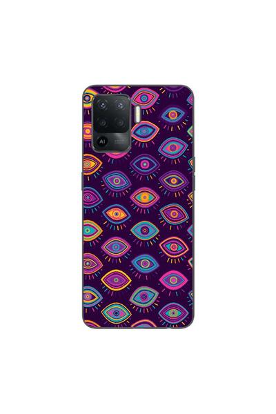 OEM Husa compatibila cu Oppo Reno5 Lite Silicon Gel Tpu Model Tribal Eyes