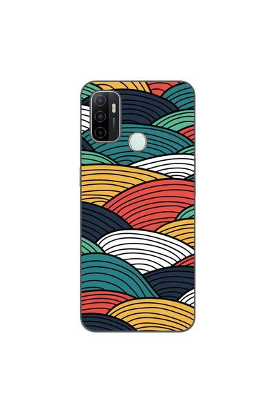 OEM Husa compatibila cu Oppo A53 Silicon Gel Tpu Model Abstract Striped Peaks