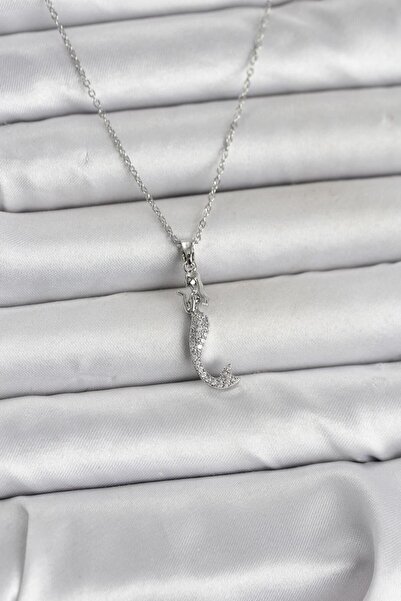 Clariss 316L Steel Chain Silver Color Zircon Stone Mermaid Model Women's Neck...