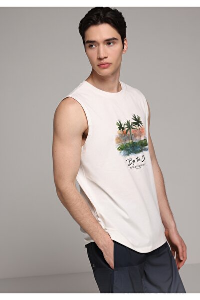 Colin's Regular Fit Men's White Tank Top