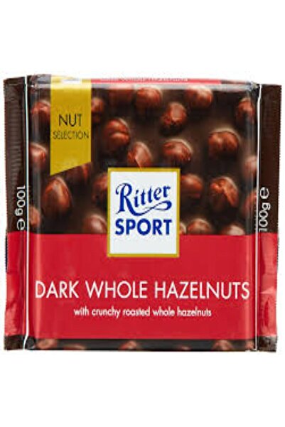 Ritter Sport جوز البندق الداكن الكامل 100 جرام × 12