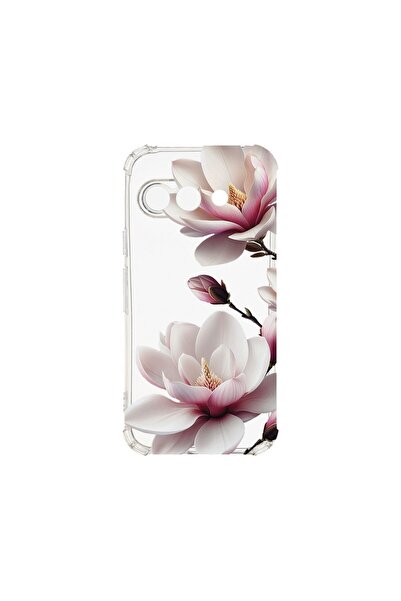 bestcase ¬Æ Husa Anti Shock Съвместим с Google Pixel 9a, Флорален - Розова Ма...