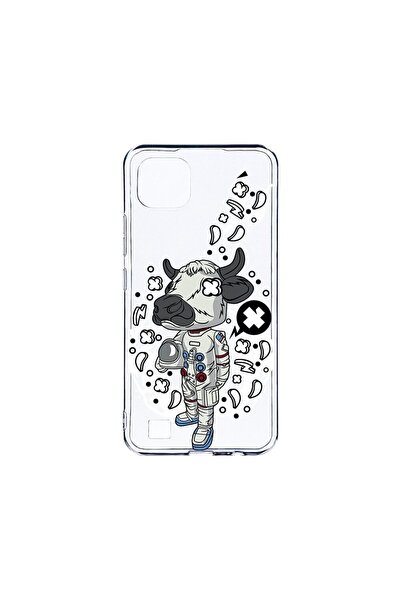 bestcase Διαφανής Θήκη Σιλικόνης 2MM, Συμβατή με Realme C20, Αστροναύτης-Αγελ...