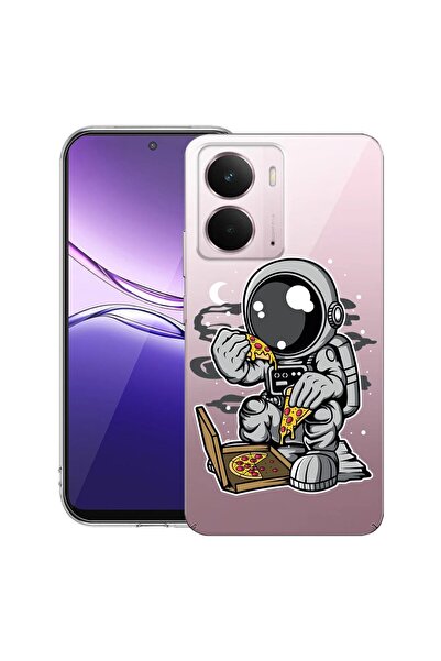 bestcase ¬Æ Husa pentru Realme P3 cu Design Astronaut Pizza, Clear Slim Silic...