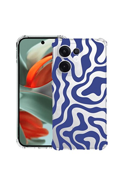 bestcase ¬Æ Husa compatibila Nothing Phone (3a), Anti Shock 1.5MM, Blue Abstr...