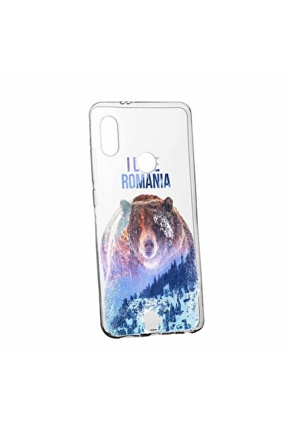 bestcase Husa Silicon, Transparent, Slim, I Love Romania, Huawei P20 Lite