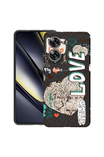 bestcase Калъф за Poco X7 Pro 5G, Love, Тънък силиконов 0.8ММ, Противоударен,...