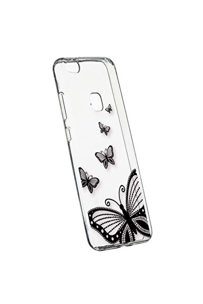 bestcase Θήκη σιλικόνης, Διαφανής, Λεπτή, Πεταλούδα, Huawei P10 LITE