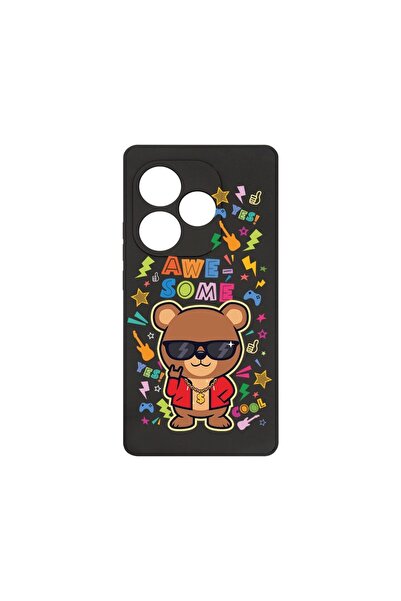 bestcase Премиум силиконов калъф, съвместим с Realme GT 6, Сладък дизайн  "Пл...
