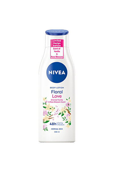 NIVEA Set of 2 x Floral Love Body Lotion, 250 ml
