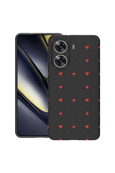 bestcase Husă pentru Poco X7 Pro 5G, Model Poker, Silicon subțire de 0.8MM, A...