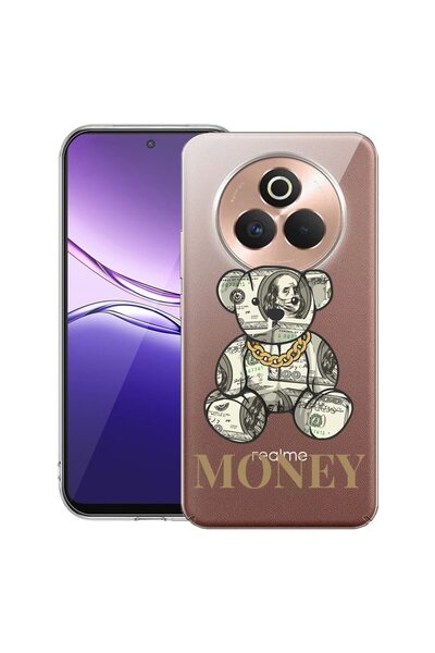 bestcase ¬Æ Husa pentru Realme P3 Pro cu Design Teddy Bear Money, Clear Slim ...