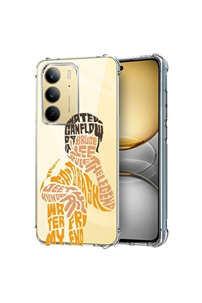 bestcase ¬Æ Husa pentru Realme 14x 5G, Anti Shock 1.5MM, Calligraphy Bruce Le...
