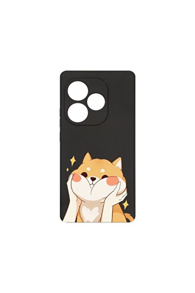 bestcase Премиум силиконов калъф, съвместим с Realme GT 6, Емоджи - Сладка ко...