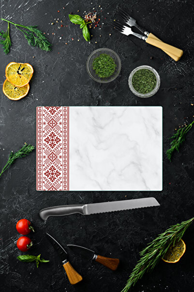 Decorita Glass Cutting Board - Glass Cutting Table |   Anatolian Embroidery -...