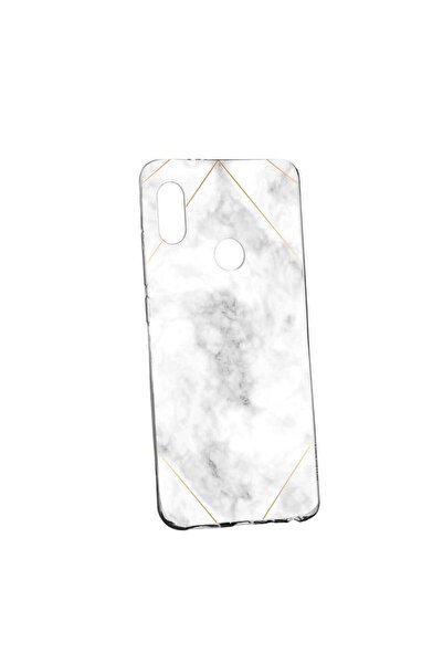 bestcase Husa Silicon, Transparent, Slim, Marble, 135, Huawei P20 Lite