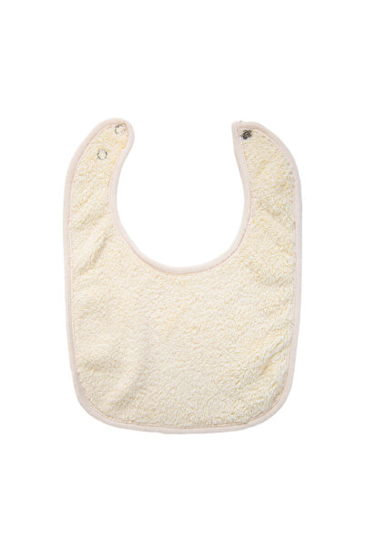 Choice10 ivory Solid Terry Towel Baby Bibs Sweet Cotton Saliva Towel Adjustab...