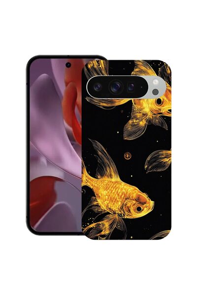 bestcase ¬Æ Husa Slim Silicon pentru Google Pixel 10 Pro XL, Gold Fishes, 203...