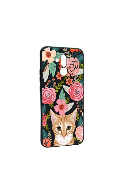 bestcase Husa Huawei Mate 20 Lite, Cat in flowers, rezistenta la uzura, anti-...