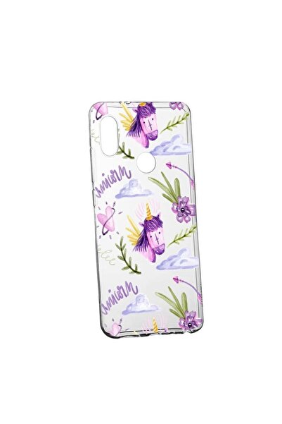 bestcase Husa Silicon, Transparent, Slim, Unicorn Pattern, Huawei P20 Lite