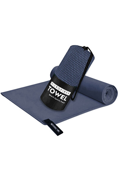 Choice41 38 x38cm Navy Blue Sandproof Microfiber Fast-Drying Towel Lightweigh...