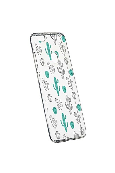 bestcase Husa Silicon, Transparent, Slim, Cactus, Huawei P10 LITE