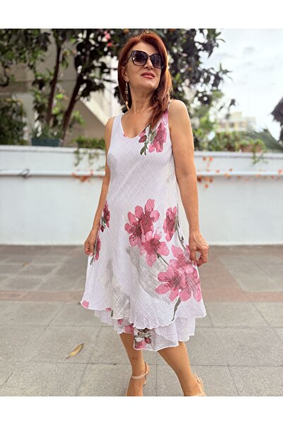 DenizEge Italian Sakura Dress White