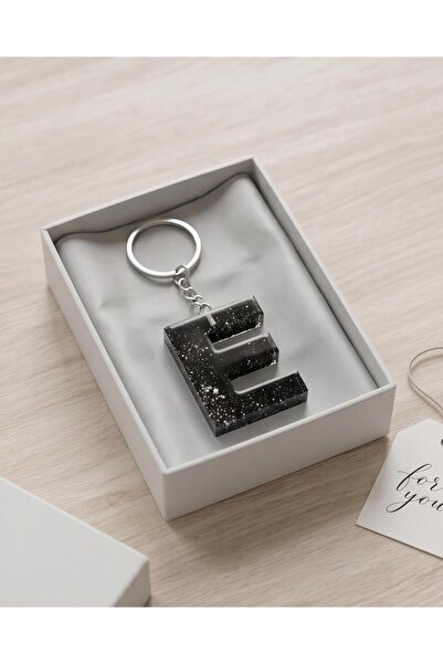 Luvia Accesories Keychain Letter E Epoxy Keychain