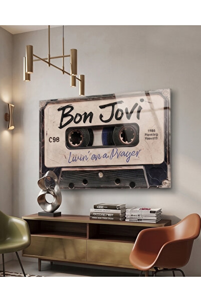 FavloArt Bon Jovi Poster Pleksi Tablo – Modern ve Nostaljik Duvar Sanatı