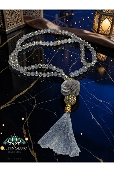 Altınoluk Haremia Crystal Stone Rose Detailed 99' Rosary 8 mm |   Stylish Gif...