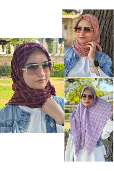 ALDAIYR وشاح كاز كاكار 120/120 قطن نمط ثانٍ