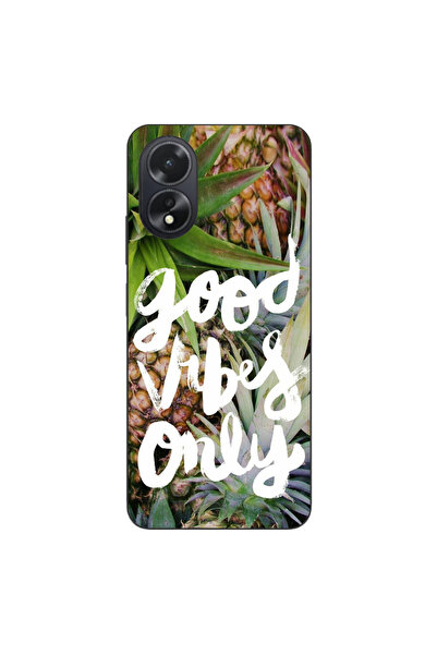 OEM Θήκη συμβατή με Oppo A18 4G, από σιλικόνη gel TPU, μοντέλο Good Vibes Only