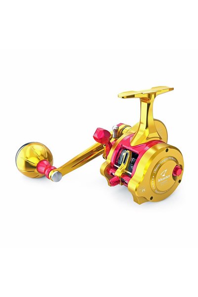 Jigging Master Gangster PE Micro Underhead (Sol Kol) Red Gold Jig Olta Makinesi