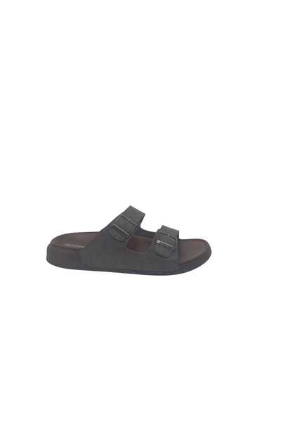 Zerhan Witta 5420 Men's Khaki Buckle Daily Use Large Size Slippers 45 46 47