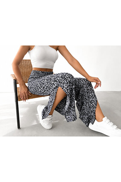 MOONBULL Women's 2 Leg Slit Pants